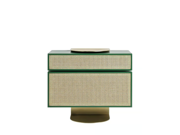 NYNY - Wooden and woven cane chest of drawers by Wiener GTV Design - view 2